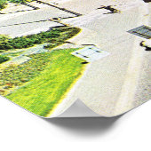 ヴィンテージノルウェー、オスロ市中心部 ポスター (角)