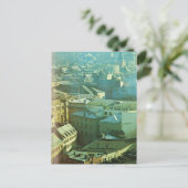 ヴィンテージノルウェー、オスロ、シティセンター ポストカード (スタンド正面)