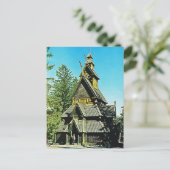 ヴィンテージノルウェー、オスロ、ステーブ教会 ポストカード (スタンド正面)