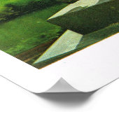 ヴィンテージノルウェー、オスロ、フログナー彫刻公園 ポスター (角)