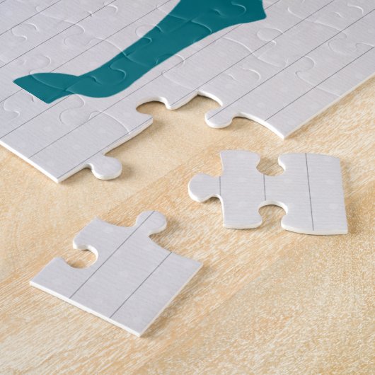 ヴィンテージノルディックエルクディアウィズスノーフレーク ジグソーパズル (側面)