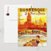 ヴィンテージノルド・パ・ド・カレー、ダンケルク、フランス –  ポストカード (正面/裏面)