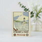 ヴィンテージノルマンディフランスのフランスコーストライトハウス ポストカード (スタンド正面)