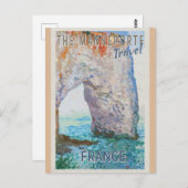ヴィンテージノルマンディフランスマネポルテアーチトラベル ポストカード (正面/裏面)