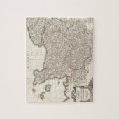 ヴィンテージノルマンディーの地図(1771年) ジグソーパズル (縦)