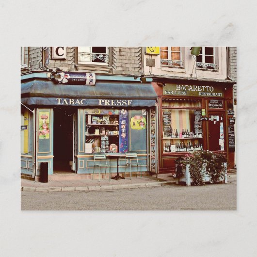 ヴィンテージノルマンディータバコ店&ワインバーフランス ポストカード (正面)