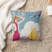 ヴィンテージノースウェ広告スト航空のポスター クッション (ブランケット)