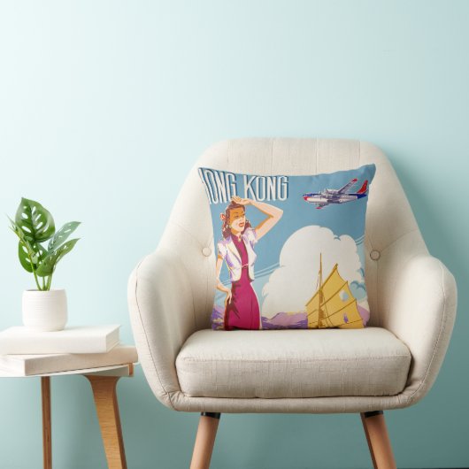 ヴィンテージノースウェ広告スト航空のポスター クッション (椅子)