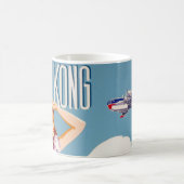 ヴィンテージノースウェ広告スト航空のポスター コーヒーマグカップ (中央)