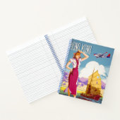 ヴィンテージノースウェ広告スト航空のポスター ノートブック (内部)