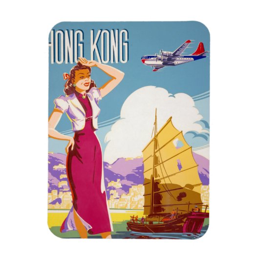 ヴィンテージノースウェ広告スト航空のポスター マグネット (縦)