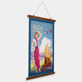 ヴィンテージノースウェ広告スト航空のポスター 吊り下げ型タペストリー (傾斜あり)