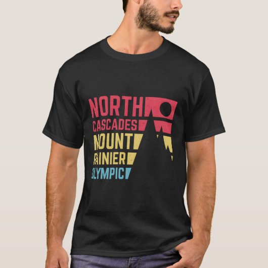 ヴィンテージノースカスカデス山レイニアオリンピックナシオ Tシャツ (正面)