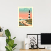 ヴィンテージノースカロライナ ポスター (ホームオフィス)