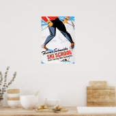 ヴィンテージノースコンウェイニューハンプシャースキー旅行 ポスター (キッチン)