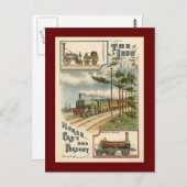 ヴィンテージノーススタートレインはがき ポストカード (正面/裏面)