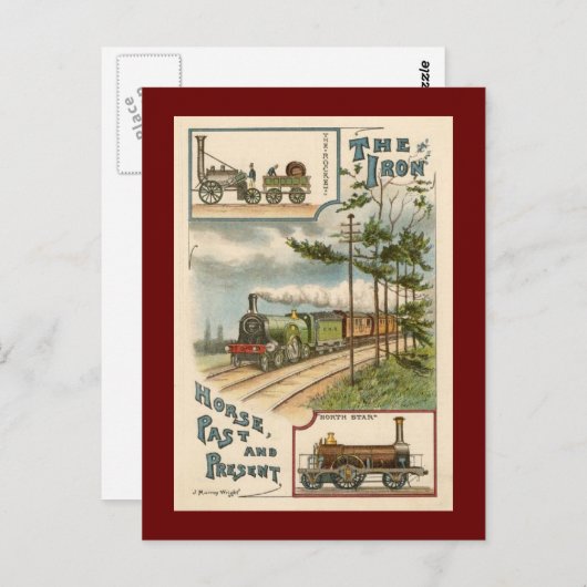 ヴィンテージノーススタートレインはがき ポストカード (正面/裏面)