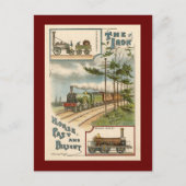 ヴィンテージノーススタートレインはがき ポストカード (正面)