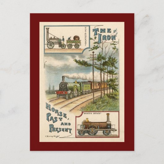 ヴィンテージノーススタートレインはがき ポストカード (正面)