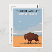 ヴィンテージノースダコ広告タのアートグリーティング ポストカード (正面/裏面)