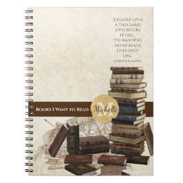 ヴィンテージノートに読する本 ノートブック