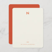 ヴィンテージノートひな形 ノートカード (正面/裏面)