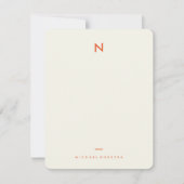 ヴィンテージノートひな形 ノートカード (正面)