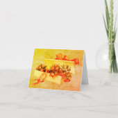 ヴィンテージノートカード空白ののバラ箱 カード (正面)