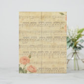 ヴィンテージノートフローラ古いスクラップブック紙 (スタンド正面)