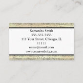 ヴィンテージノートミュージシャン音楽先生 名刺 (裏面)