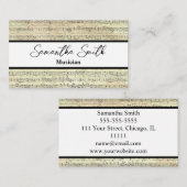 ヴィンテージノートミュージシャン音楽先生 名刺 (正面/裏面)