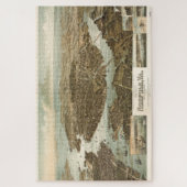 ヴィンテージノーフォークバージニアの写真地図(1892) ジグソーパズル (縦)