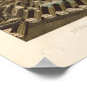 ヴィンテージノーフォークバージニアの写真地図(1892) ポスター (角)