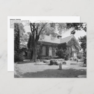 ヴィンテージノーフォーク、VA：聖パウロ教会（1930年～39年） ポストカード