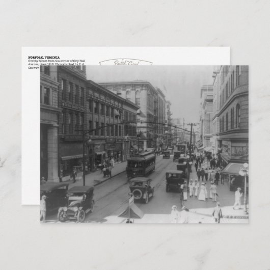 ヴィンテージノーフォーク、VA 1915：市役所のグランビー。 ポストカード (正面/裏面)