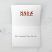 ヴィンテージノールエンジェルレトロクリスマス年賀状 カード (内部)