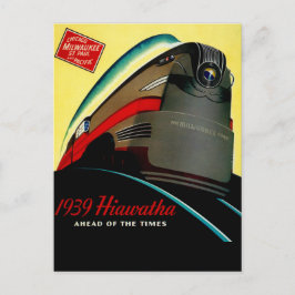 ヴィンテージハイアワタ流線列車 ポストカード