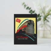 ヴィンテージハイアワタ流線列車 ポストカード (スタンド正面)