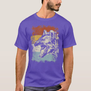 ヴィンテージハイエナ野生動物アフリカサファリ動物H Tシャツ