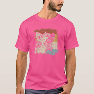 ヴィンテージハイエナ野生生物アフリカサファリアニマルハイエナ Tシャツ
