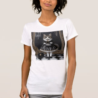 ヴィンテージハイエンドファッション猫 Tシャツ