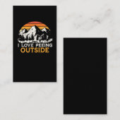 ヴィンテージハイキングスカウトのキャンパーとハイカーのジョーク 名刺 (正面/裏面)