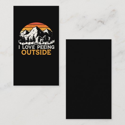 ヴィンテージハイキングスカウトのキャンパーとハイカーのジョーク 名刺