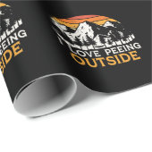 ヴィンテージハイキングスカウトジョークforキャンパーとハイカー ラッピングペーパー (ロールコーナー)