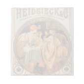 ヴィンテージハイジーク&コモノポールライムワインラベル ノートパッド (正面)