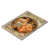 ヴィンテージハイジーク&コモノポールライムワインラベル ノートブック (左側)