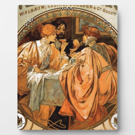 ヴィンテージハイジーク&コモノポールライムワインラベル フォトプラーク (正面)