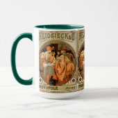 ヴィンテージハイジーク&コモノポールライムワインラベル マグカップ (左)