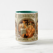 ヴィンテージハイジーク&コモノポールライムワインラベル マグカップ (中央)