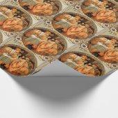 ヴィンテージハイジーク&コモノポールライムワインラベル ラッピングペーパー (角)